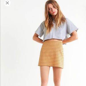 Urban Outfitters Venice Plaid Mini Skirt